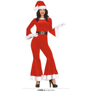 Op deze afbeelding zie je een Kostuums, van het merk Guirma. Funky Santa Claus Vrouw Kostuum