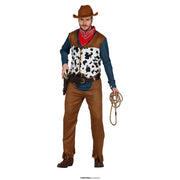 Op deze afbeelding zie je een Kostuums, van het merk Guirca. Cowboy Billy Cowlove Man Kostuum