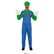 Op deze afbeelding zie je een Kostuums, van het merk Guirca. Luigi De Loodgieter Man Kostuum