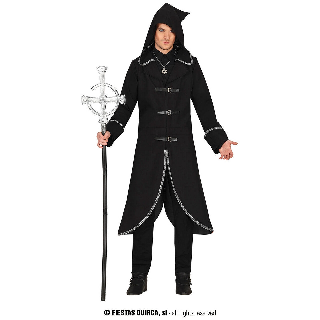 Op deze afbeelding zie je een Kostuums, van het merk Guirca. Stijlvolle Heks Wizard Man Kostuum