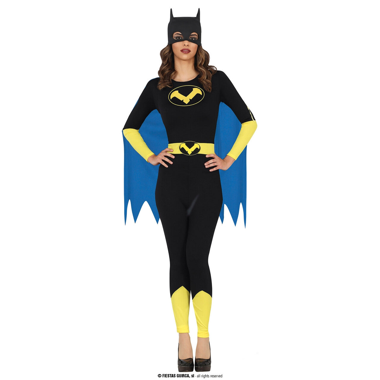 Op deze afbeelding zie je een Kostuums, van het merk Guirca. Superheld Black Sky Vrouw Kostuum