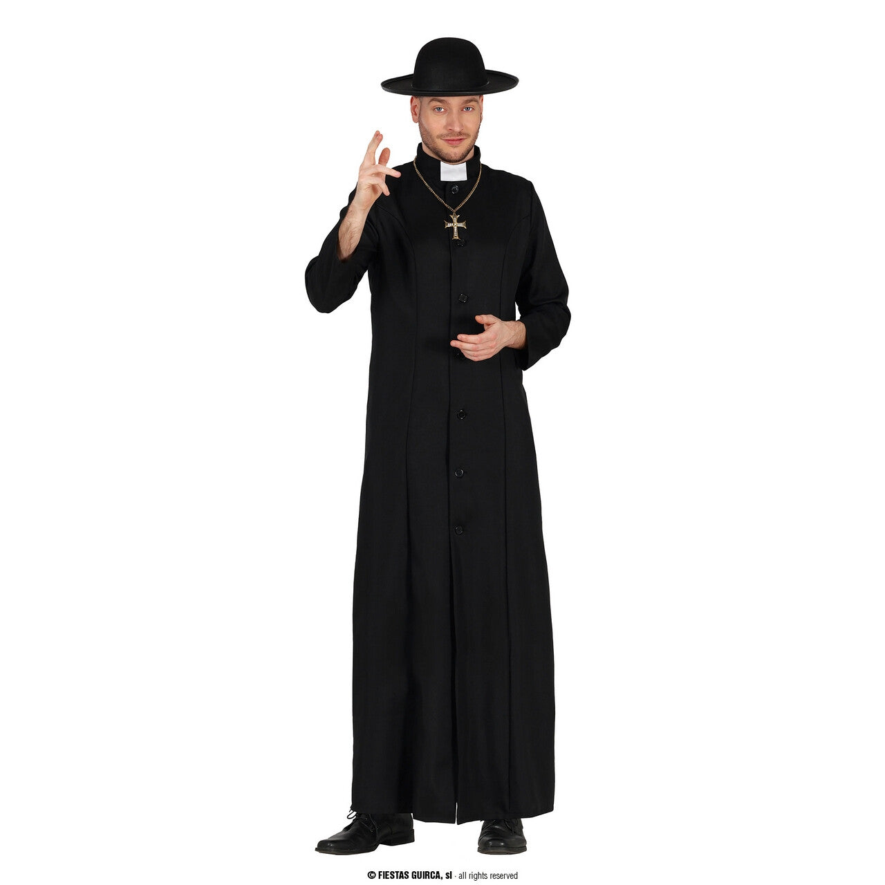 Op deze afbeelding zie je een Kostuums, van het merk Guirca. Kerk Voorganger Dominee Doright Man Kostuum