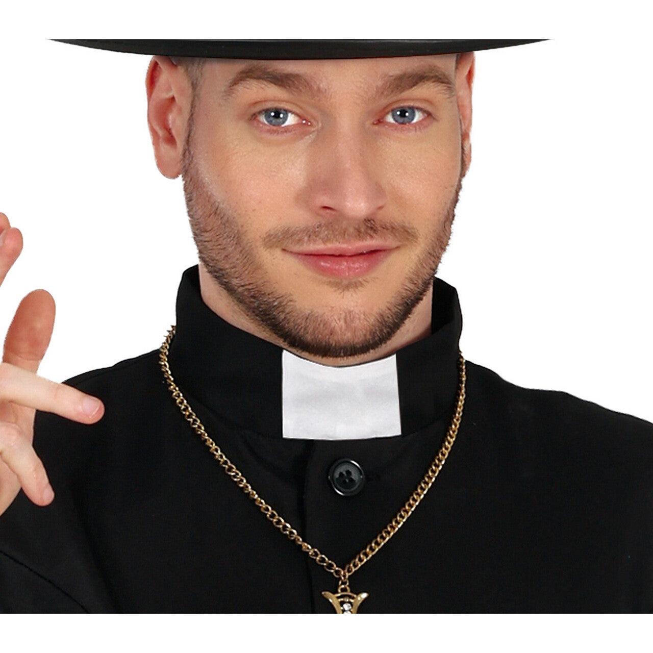 Op deze afbeelding zie je een Kostuums, van het merk Guirca. Kerk Voorganger Dominee Doright Man Kostuum
