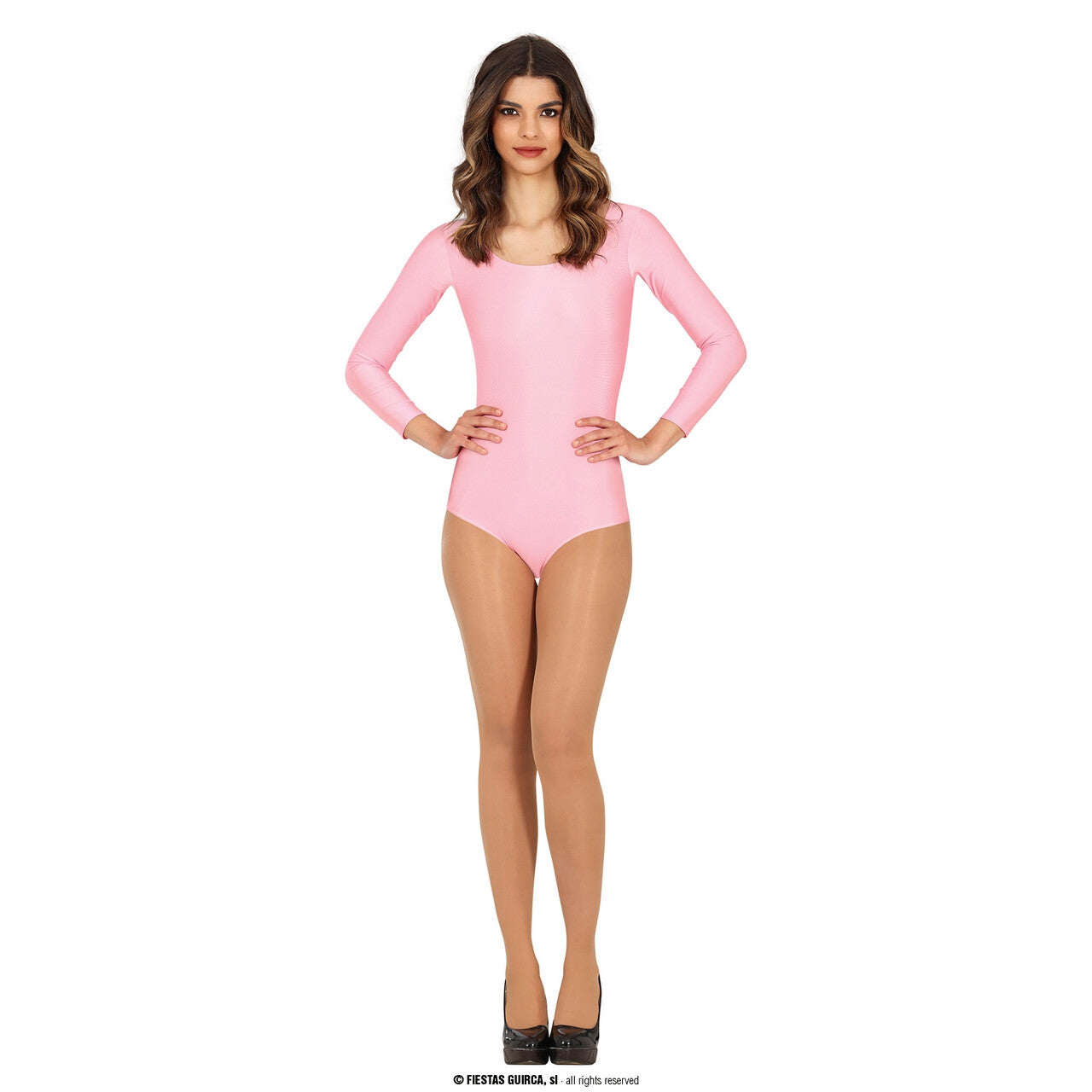 Op deze afbeelding zie je een Kostuums, van het merk Guirca. Ballet Rosalina Bodysuit Lichtroze Vrouw Kostuum