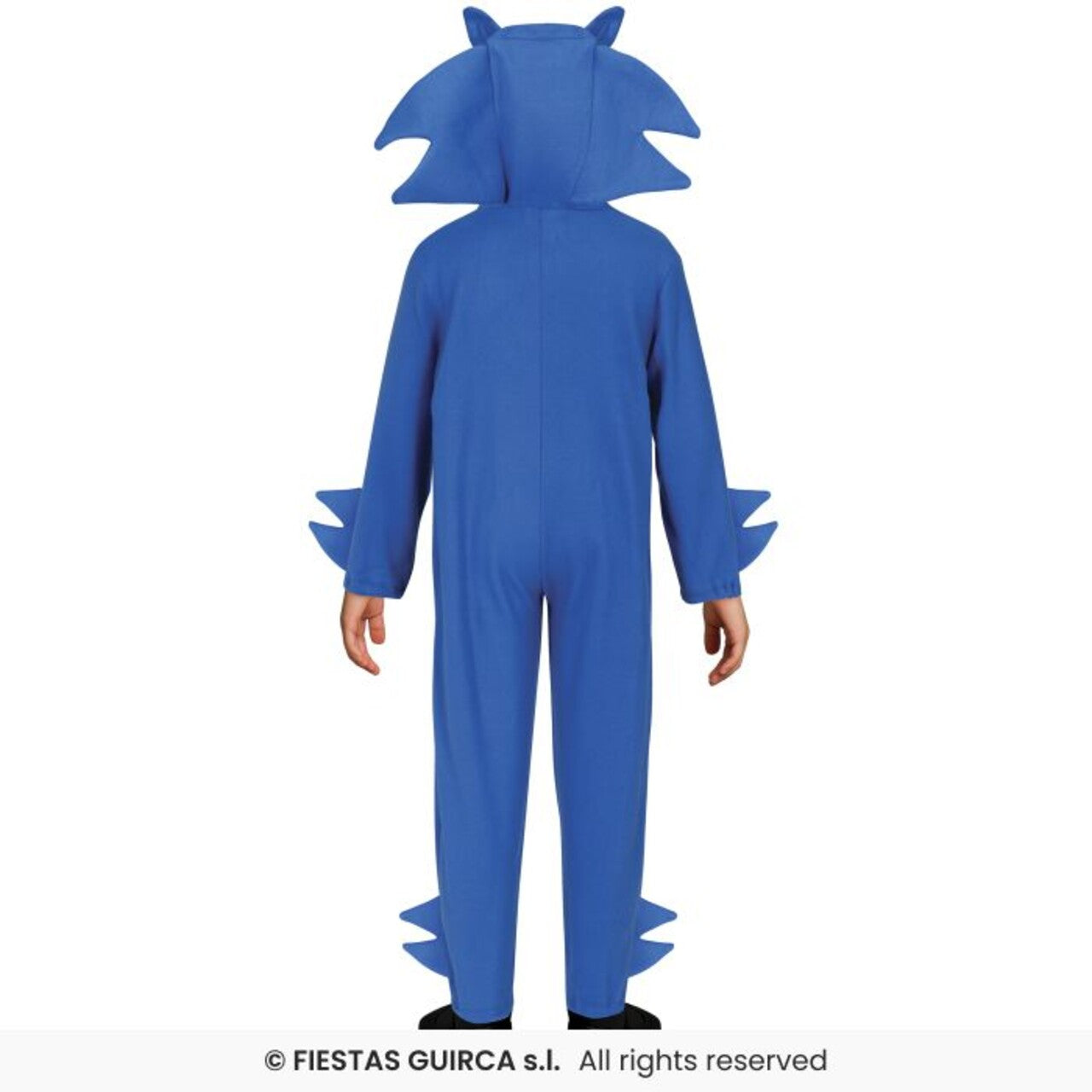 Op deze afbeelding zie je een Kostuums, van het merk Guirca. Super Snelle Antropomorfe Blauwe Egel Kind Kostuum