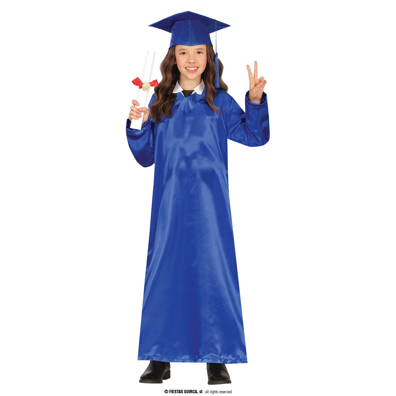Op deze afbeelding zie je een Kostuums, van het merk Guirca. Blue Master Graduate Kind Kostuum