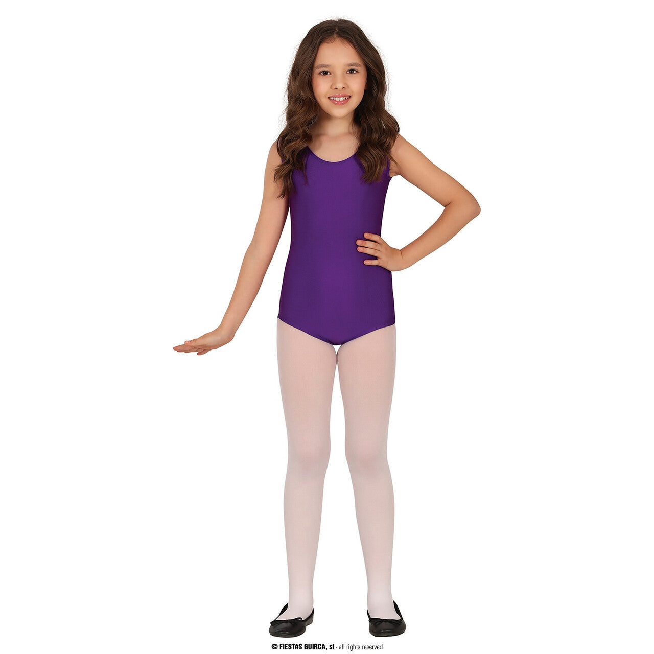Op deze afbeelding zie je een Kostuums, van het merk Guirca. Ballet Gym Pakje Paars Kind Meisje