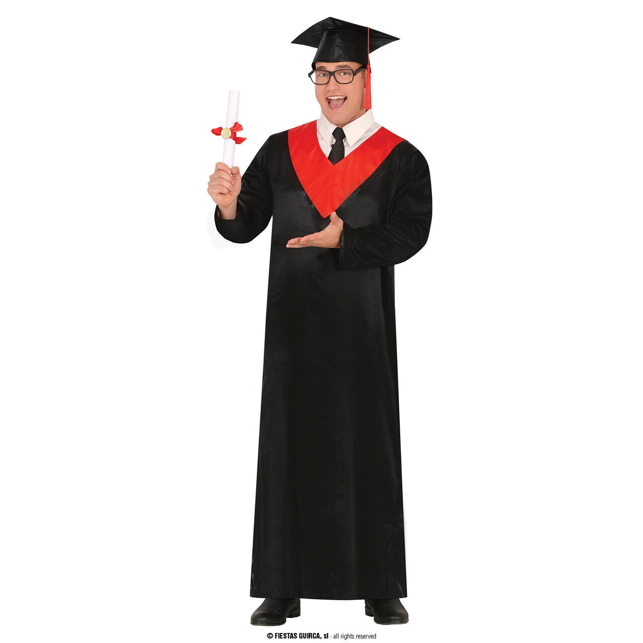 Op deze afbeelding zie je een Kostuums, van het merk Guirca. Afgestudeerde Dokter In De Zaal Kostuum
