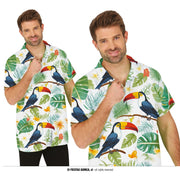 Op deze afbeelding zie je een Kostuums, van het merk Guirca. Tropische Vogelvlucht Toekan Overhemd Man