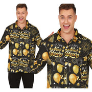 Op deze afbeelding zie je een Kostuums, van het merk Guirca. Happy New Year Golden Party Overhemd Man
