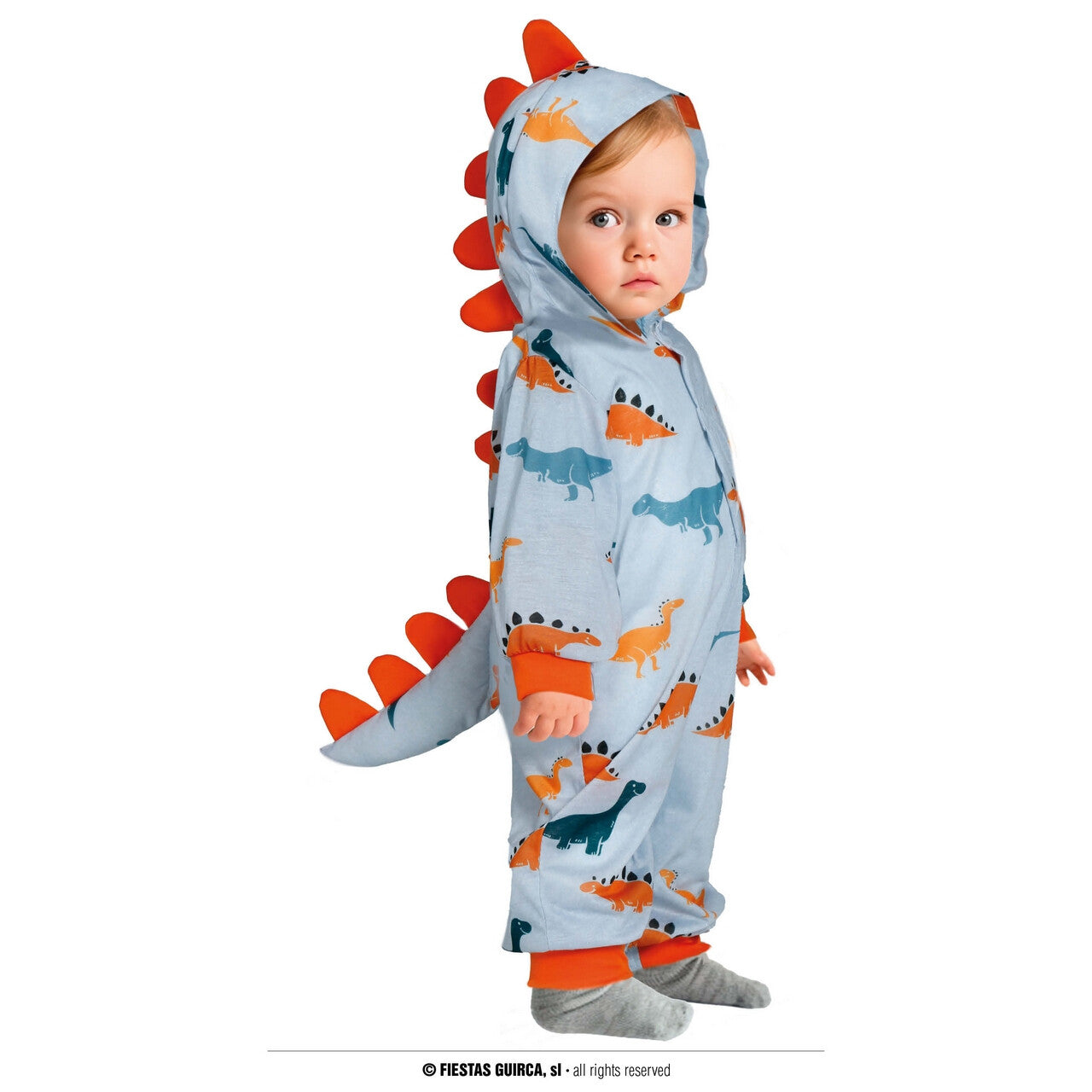Op deze afbeelding zie je een Kostuums, van het merk Guirca. Snurkende Dino Roar Pyama Kind Kostuum