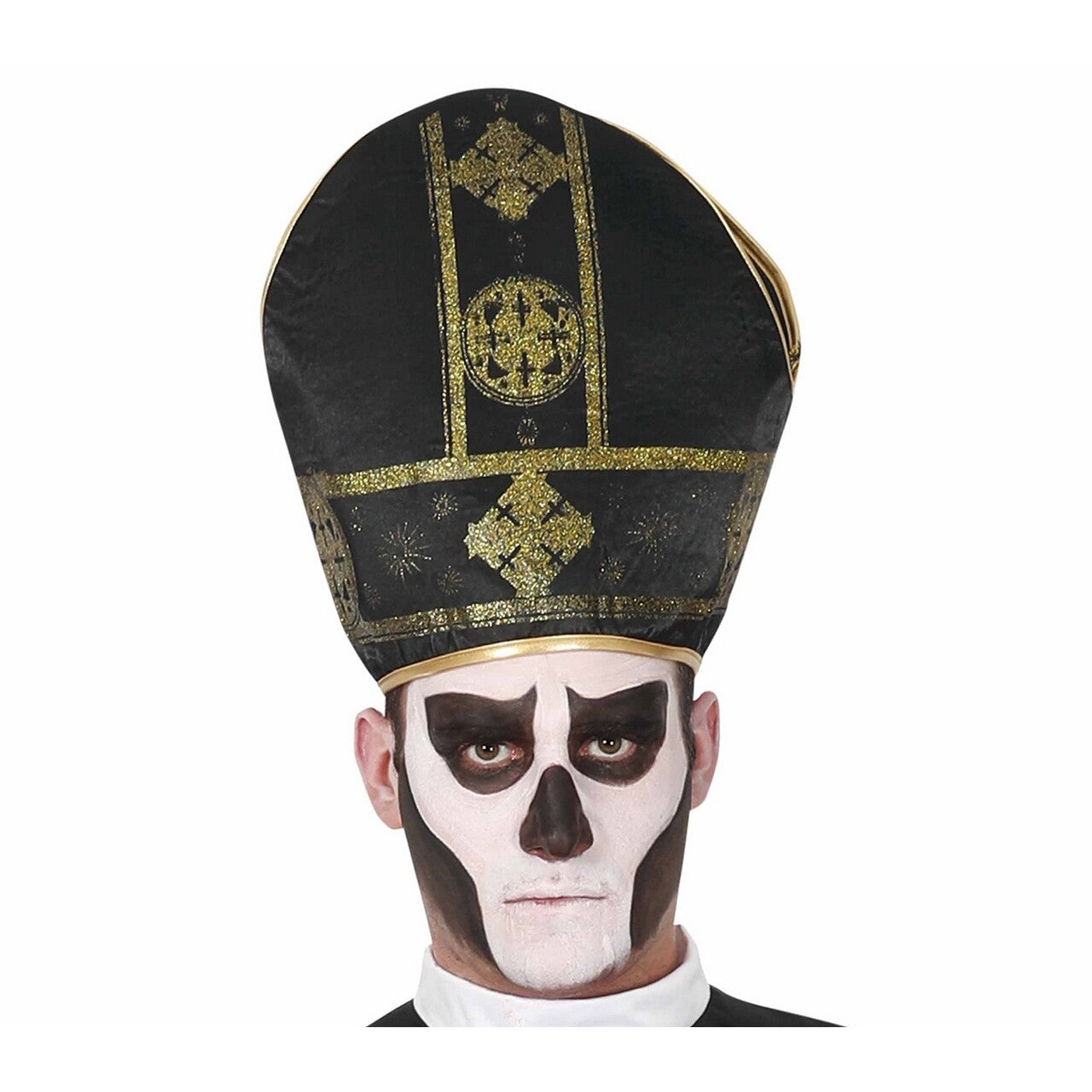 Op deze afbeelding zie je een Kostuums, van het merk Guirca. Satanische Leider Cult Sekte Man Kostuum