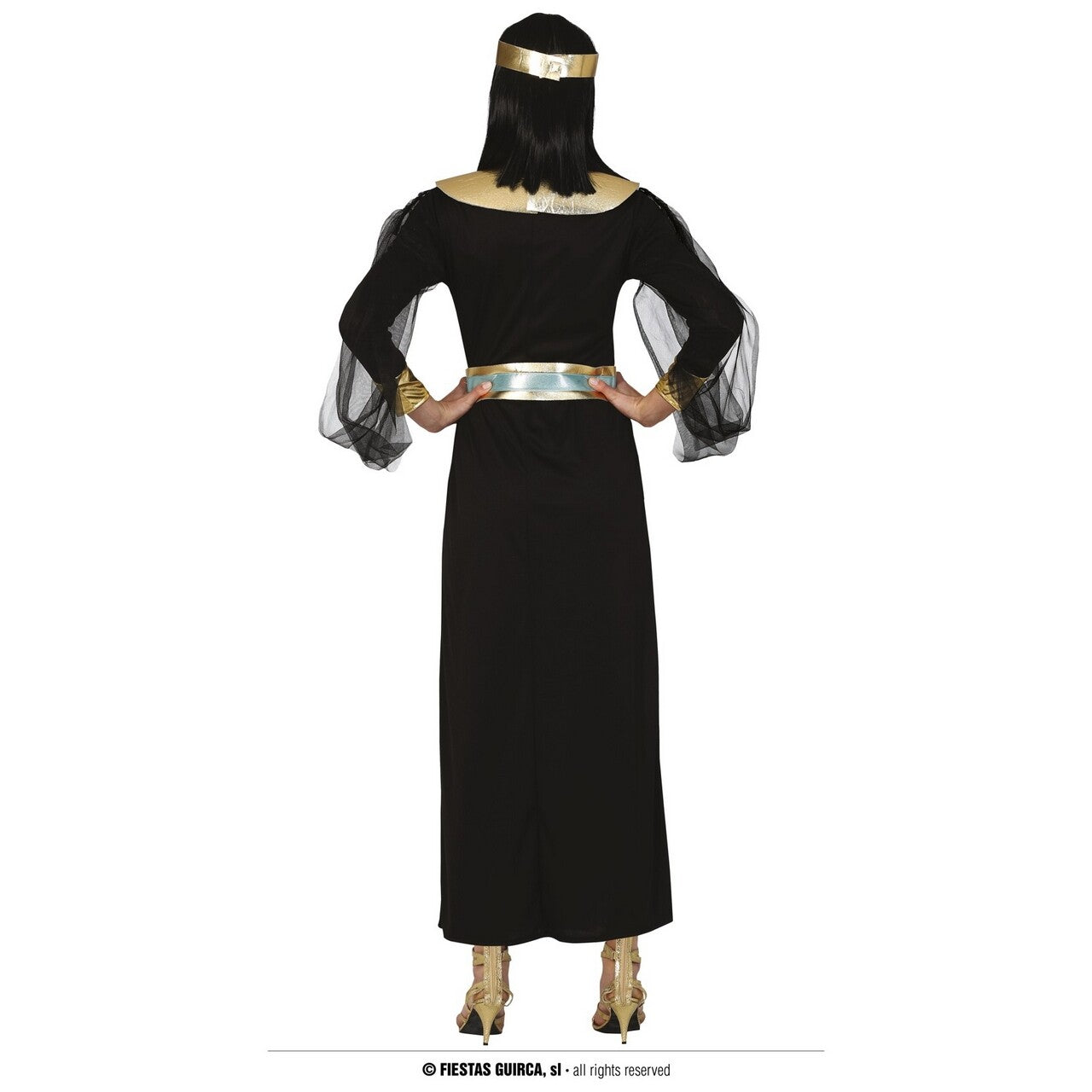 Op deze afbeelding zie je een Kostuums, van het merk Guirca. Cat Queen Of Egypt Vrouw Kostuum