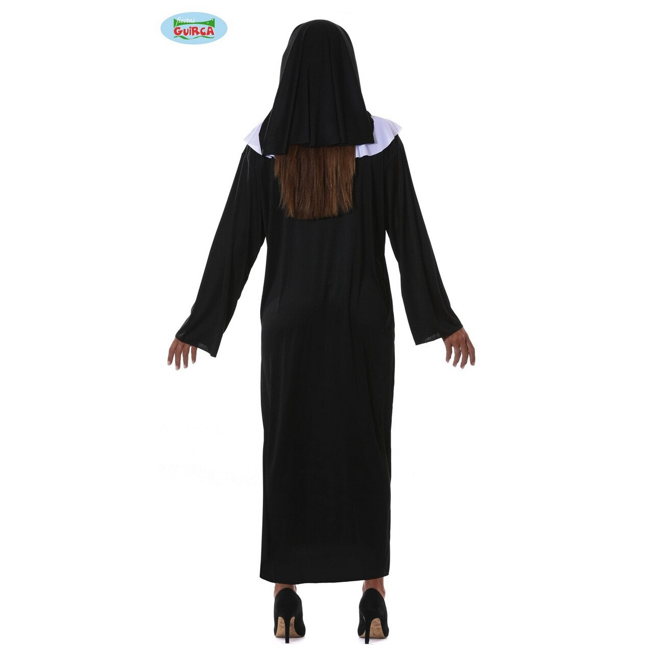 Op deze afbeelding zie je een Kostuums, van het merk Guirca. Sister Whoopi Non Vrouw Kostuum