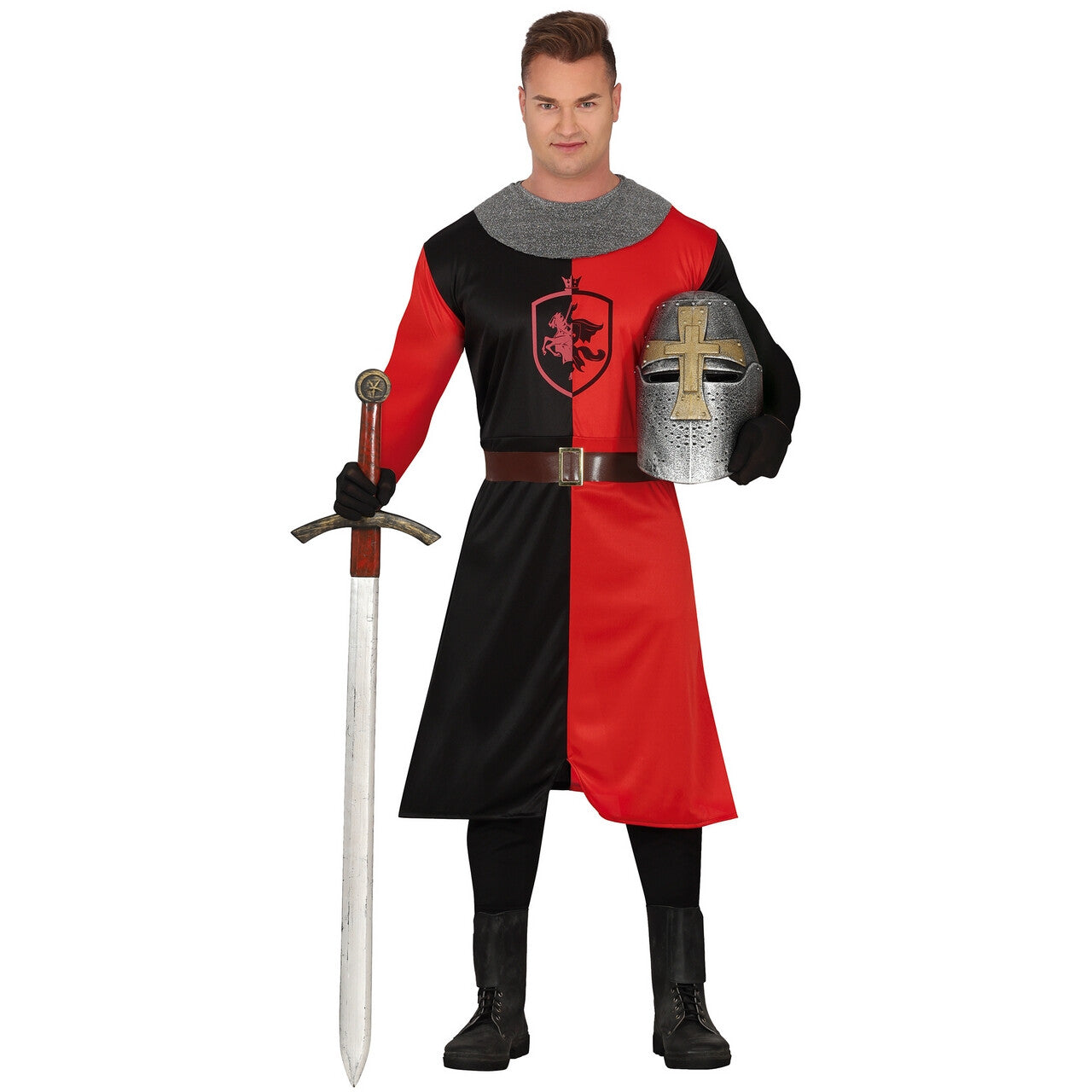 Op deze afbeelding zie je een Kostuums, van het merk Guirca. Middeleeuwse Ridder Hendrik Heldhaftigheid Man Kostuum