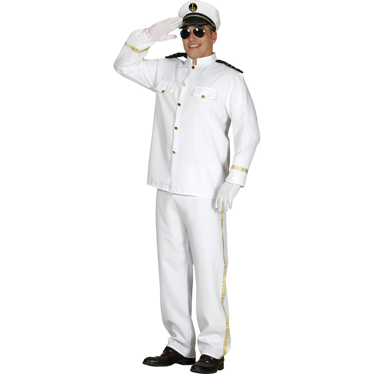 Op deze afbeelding zie je een Kostuums, van het merk Guirca. Kapitein Tommie Cruise Man