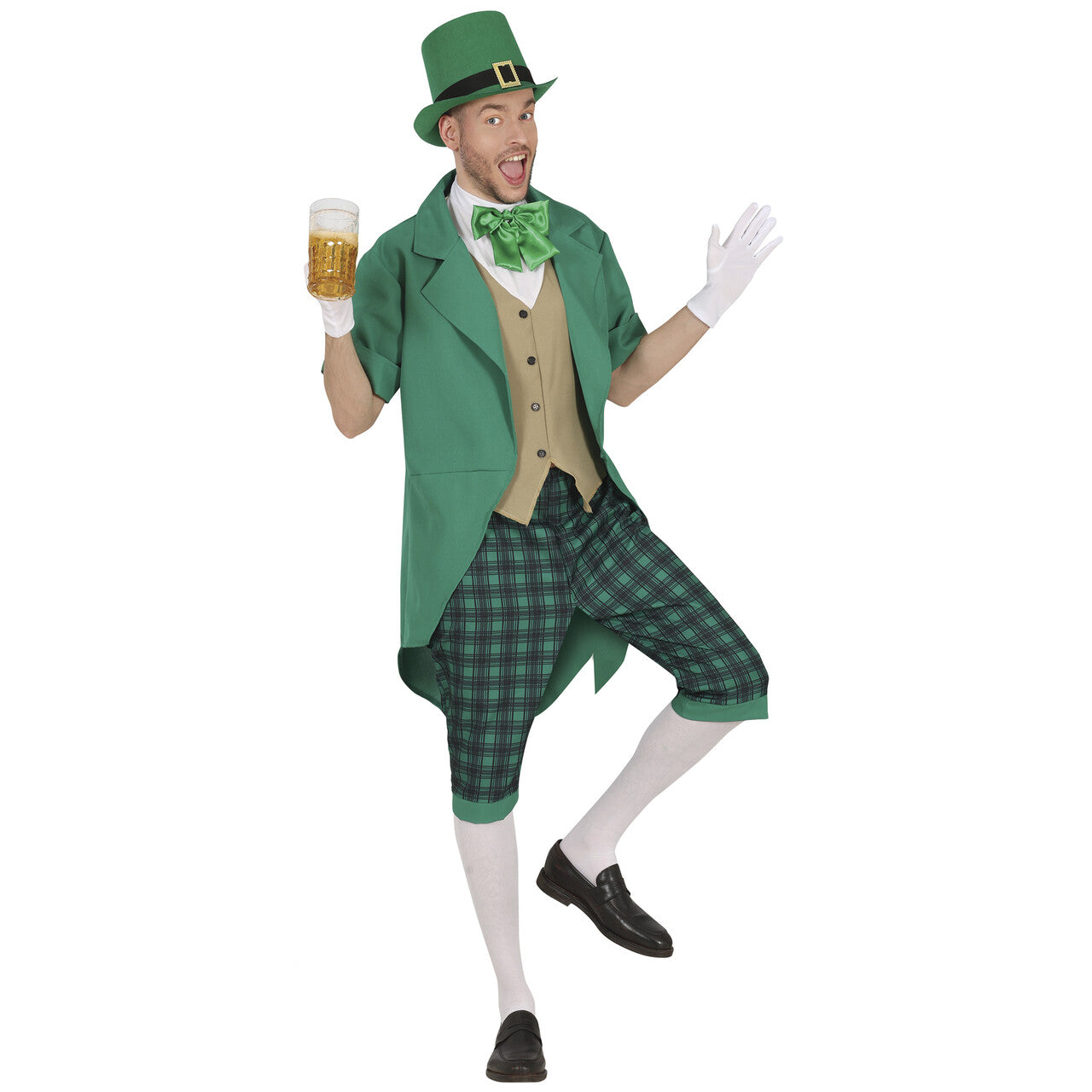 Op deze afbeelding zie je een Kostuums, van het merk Guirca. Mister St.patrick Man Kostuum