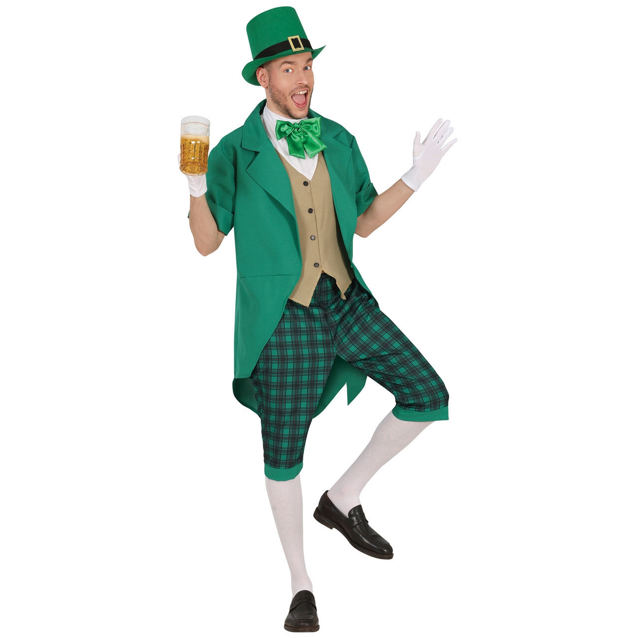 Op deze afbeelding zie je een Kostuums, van het merk Guirca. Mister St.patrick Man Kostuum