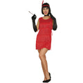 Rode Flapperjurk Charlotte Charleston Vrouw