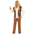 Hippie Festival Sunny Flower Man Kostuum