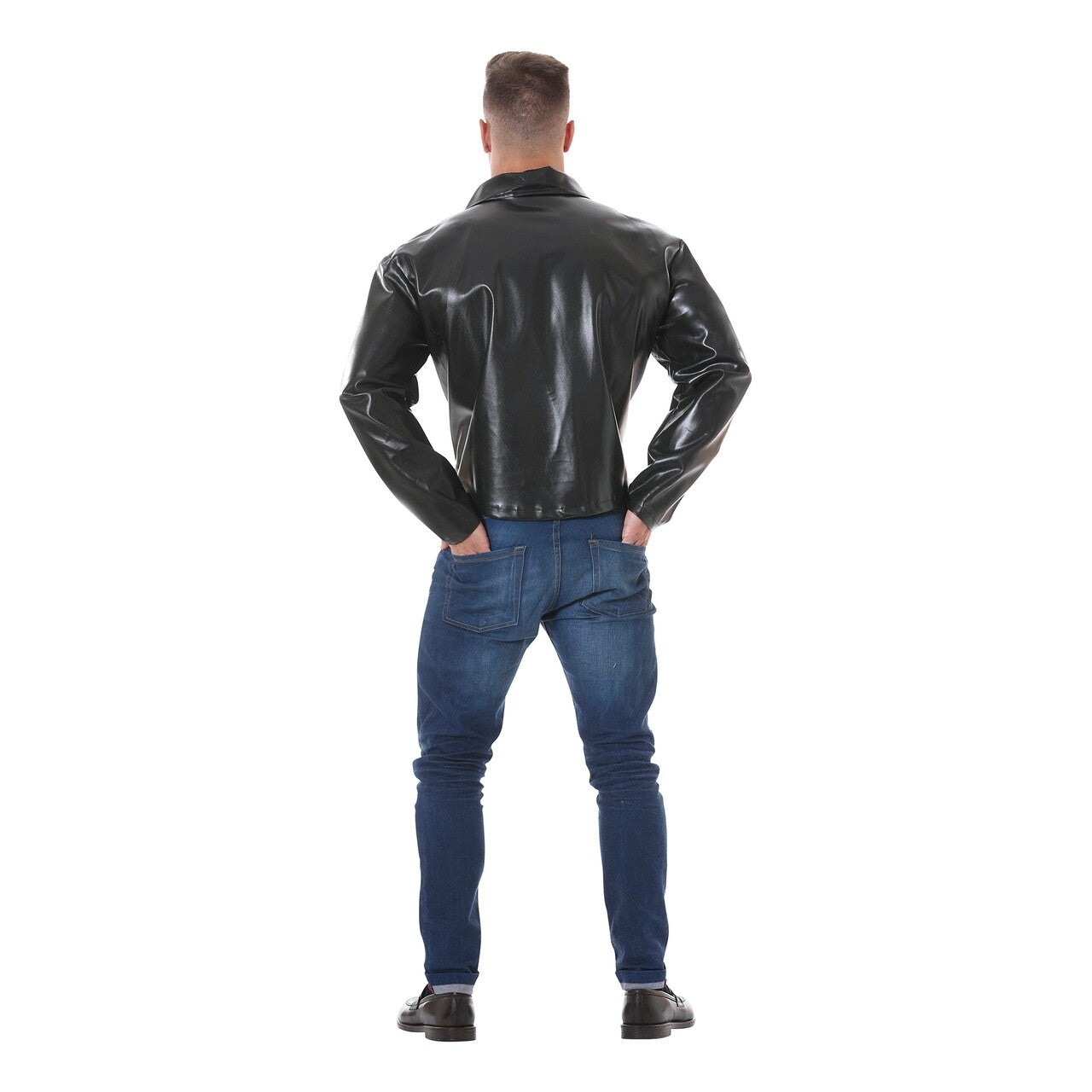 Op deze afbeelding zie je een Kostuums, van het merk Guirca. Stoere Lederlook Biker Jas Man