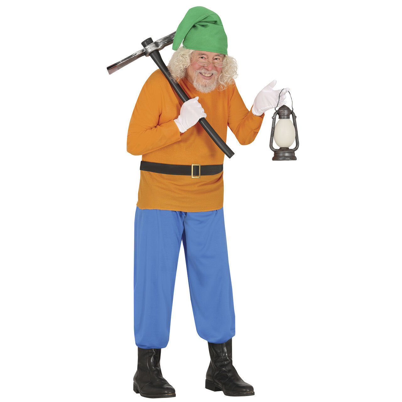 Op deze afbeelding zie je een Kostuums, van het merk Guirca. Opgewekte Dwerg Giechel Man Kostuum
