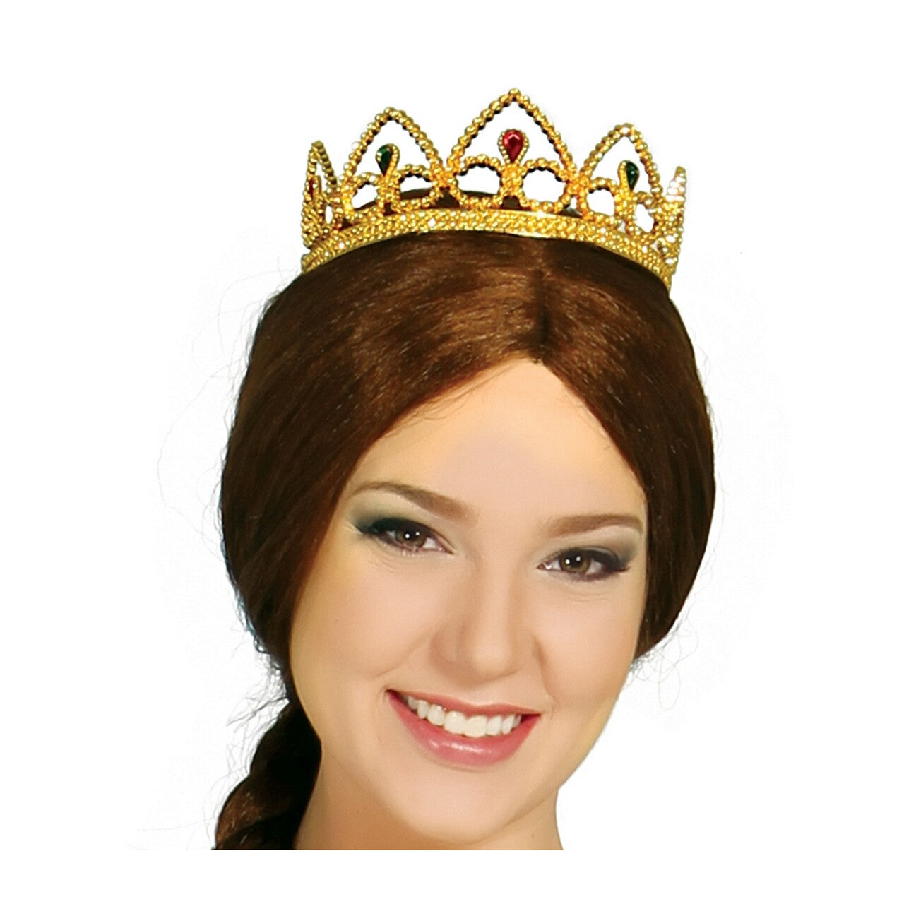 Op deze afbeelding zie je een Kostuums, van het merk Guirca. Middeleeuwse Koningin Fiona Vrouw Kostuum