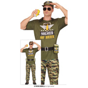 Op deze afbeelding zie je een Kostuums, van het merk Guirca. Soldier Of Beer Man Kostuum