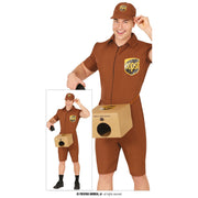 Op deze afbeelding zie je een Kostuums, van het merk Guirca. Special Delivery Man Kostuum