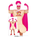 Roze Super Dickman Kostuum