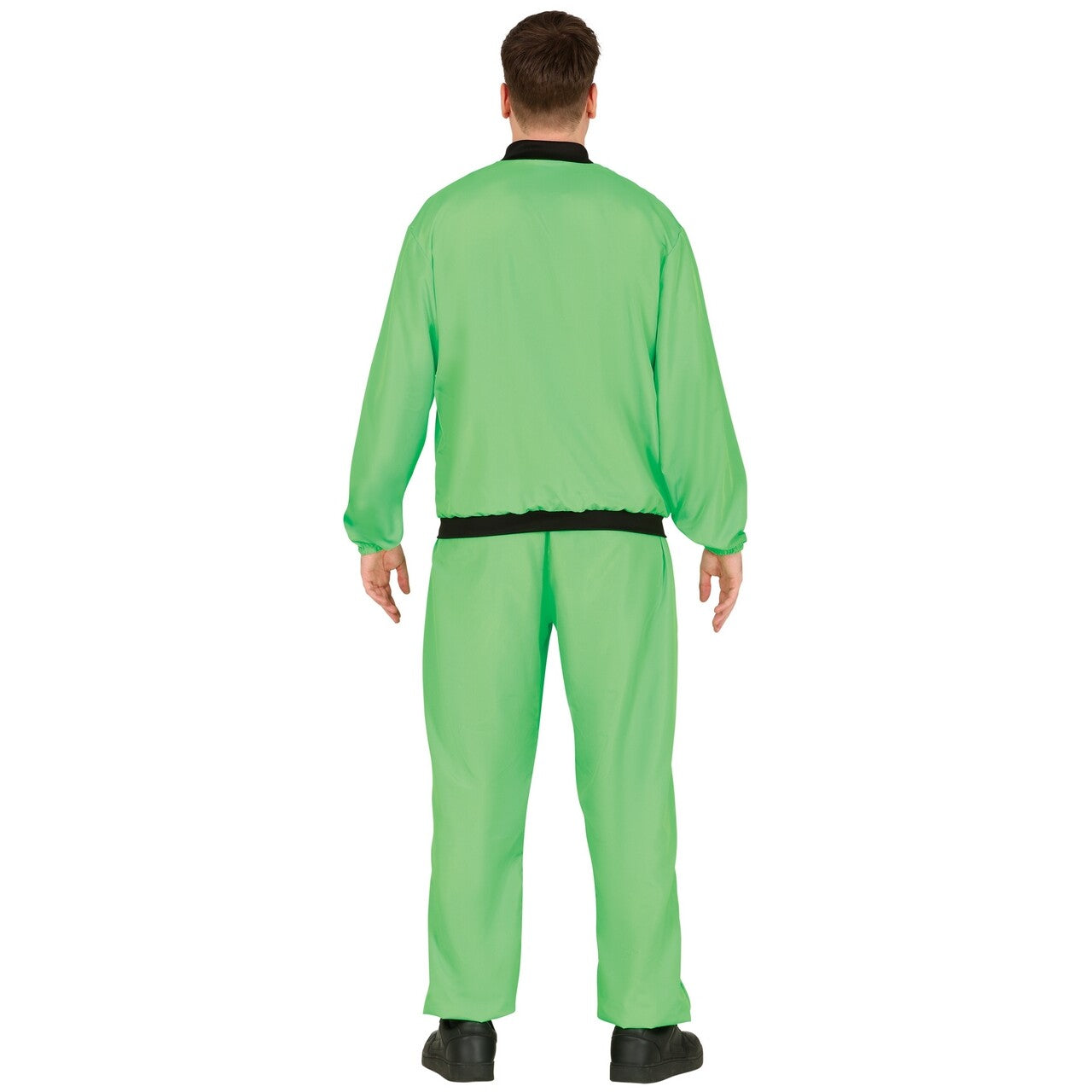 Op deze afbeelding zie je een Kostuums, van het merk Guirca. Groene Neon Tracksuit Super 90s Man Kostuum
