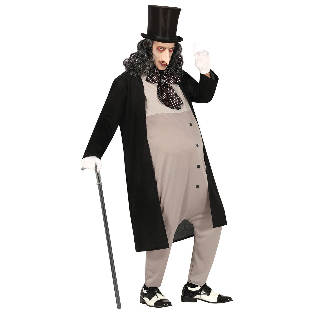 Op deze afbeelding zie je een Kostuums, van het merk Guirca. Superschurk Gemene Pinguin Man Kostuum