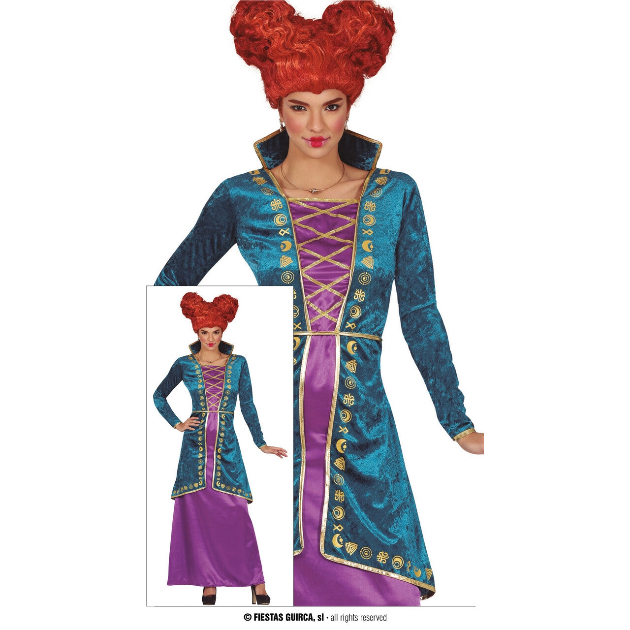Op deze afbeelding zie je een Kostuums, van het merk Guirca. Heks Wini Hocus Pocus Vrouw Kostuum