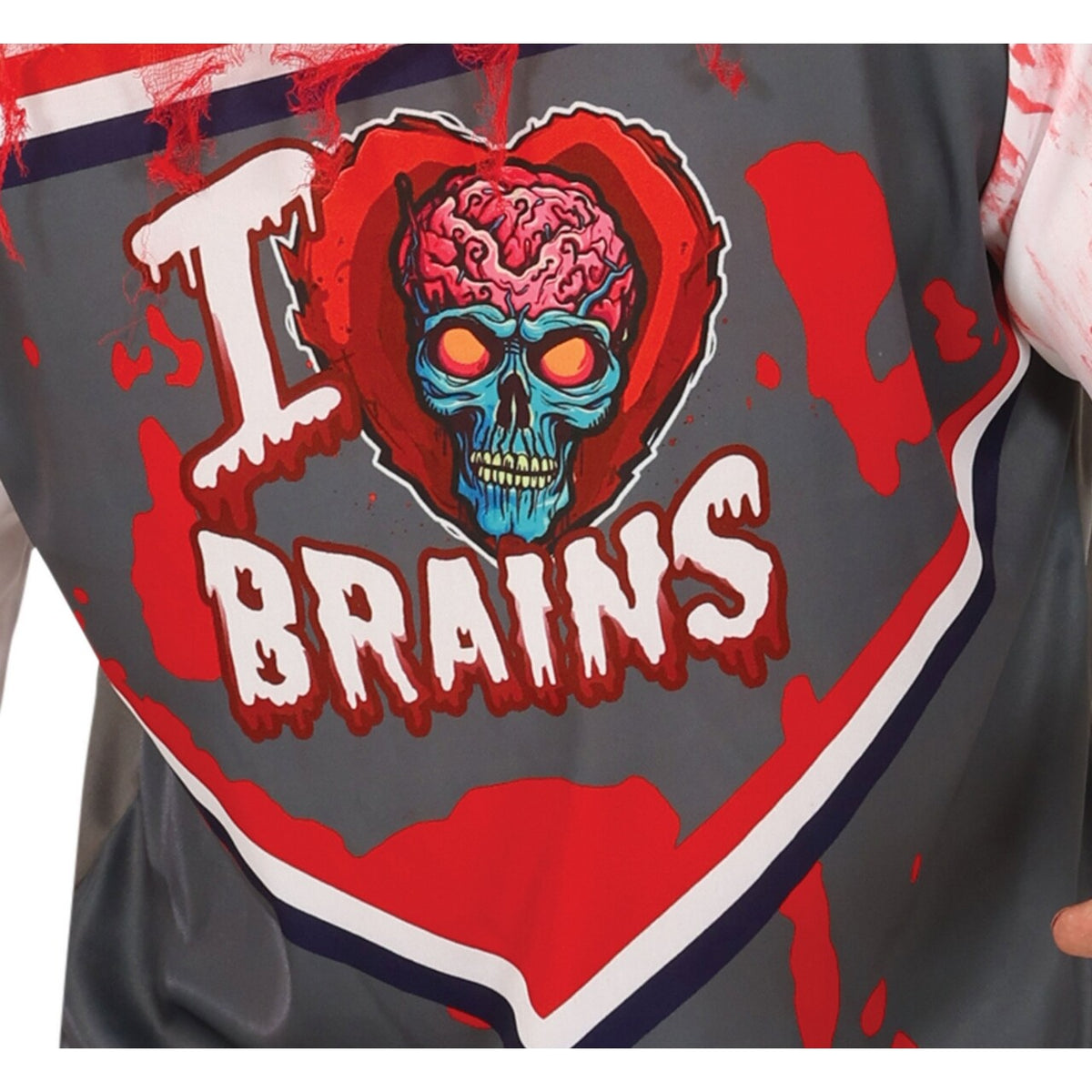 Op deze afbeelding zie je een Kostuums, van het merk Guirca. Rugby Speler Team I Love Brains Man Kostuum