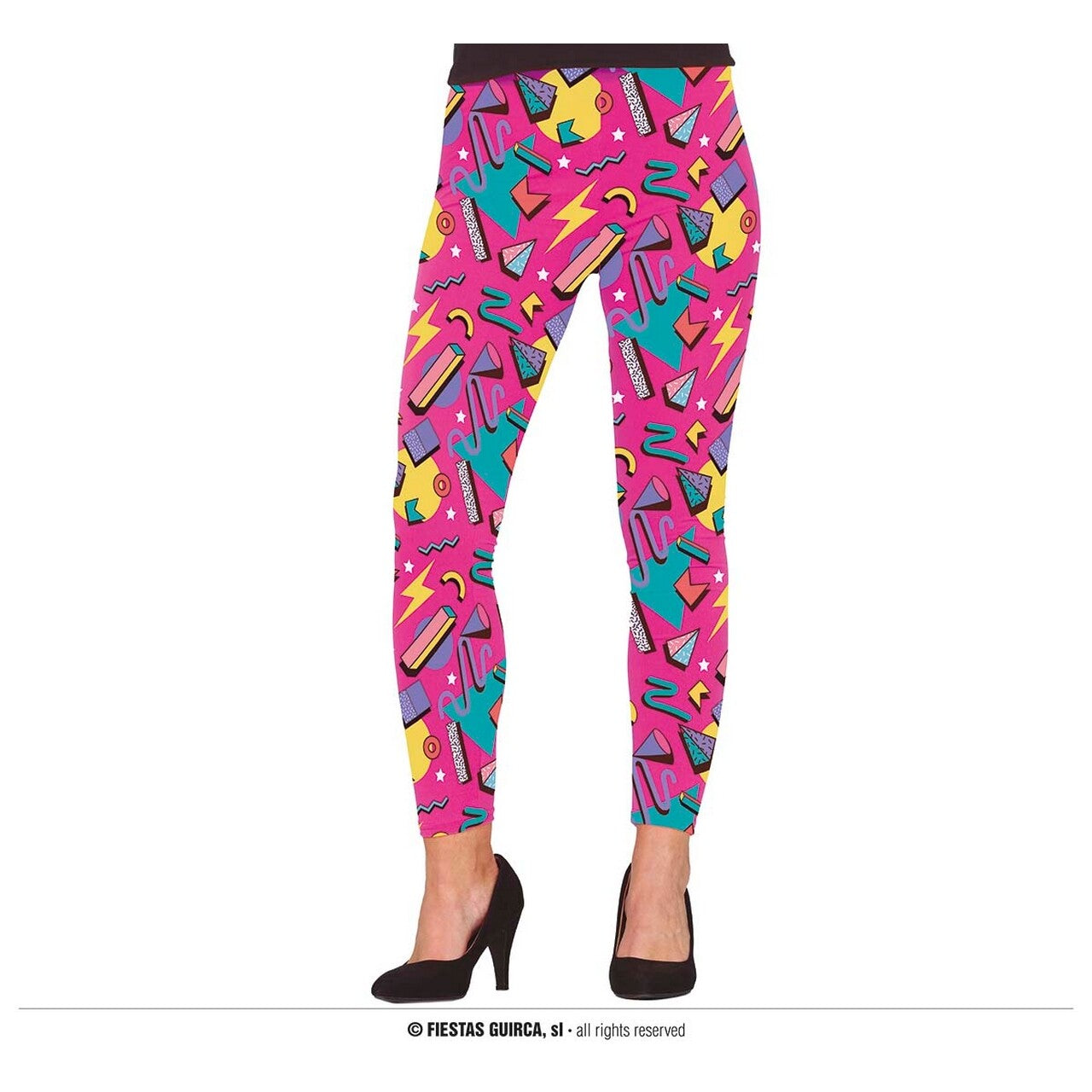 Op deze afbeelding zie je een Kostuums, van het merk Guirca. 80s Legging Jessie Roze Vrouw