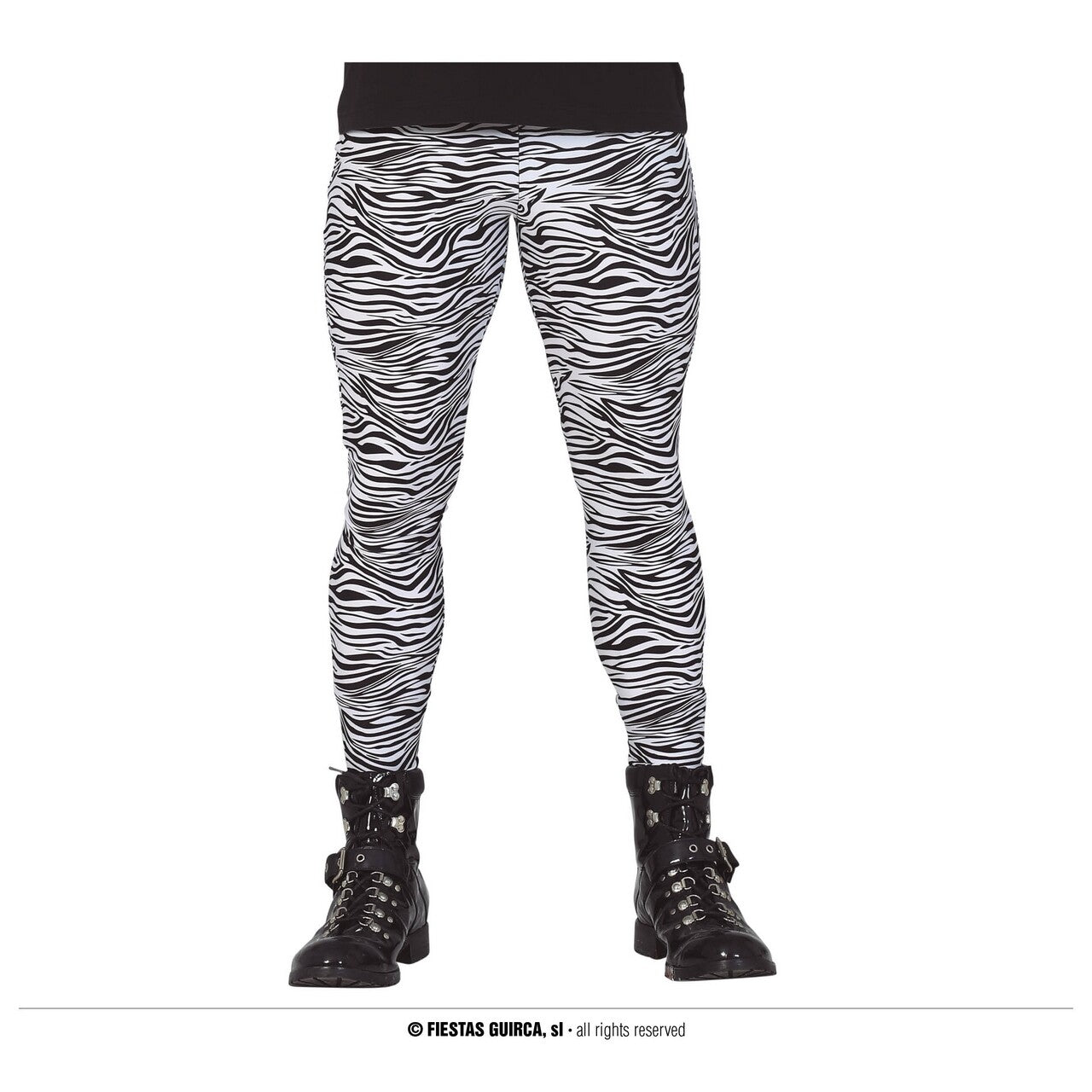 Op deze afbeelding zie je een Kostuums, van het merk Guirca. Rocker Broek Zebra Man