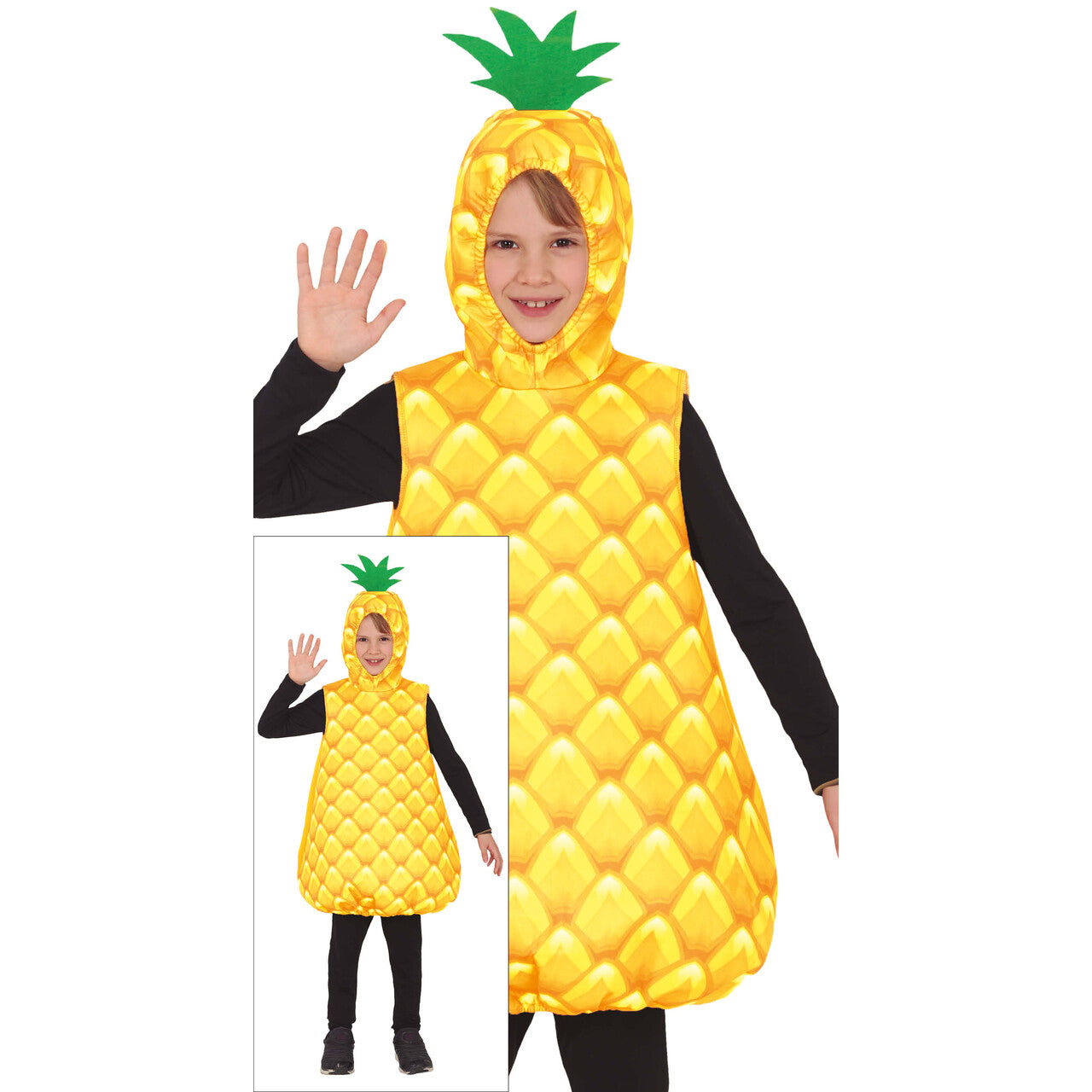 Op deze afbeelding zie je een Kostuums, van het merk Guirca. Ananas In De Klas Kind