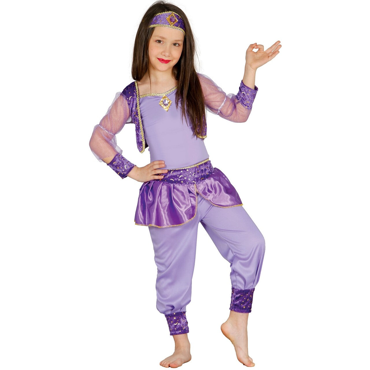 Op deze afbeelding zie je een Kostuums, van het merk Guirca. Buikdanseres 1001 Nacht Meisje Kostuum