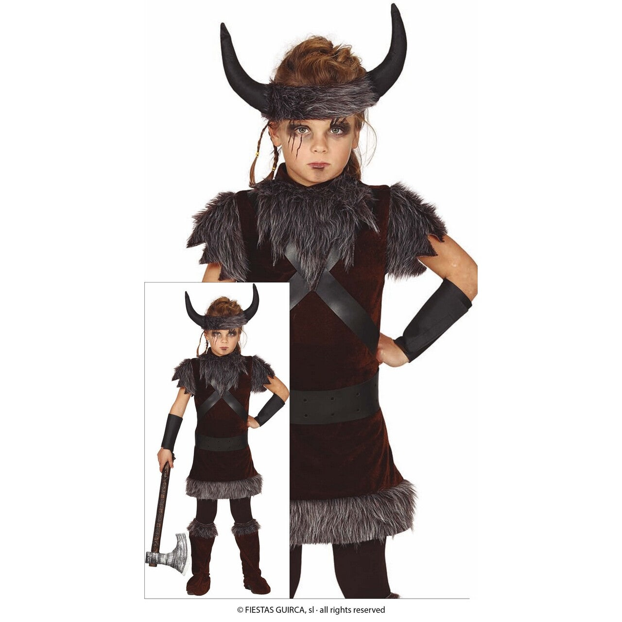 Op deze afbeelding zie je een Kostuums, van het merk Guirca. Kleine Ivar Viking Jongen Kostuum