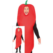 Op deze afbeelding zie je een Kostuums, van het merk Guirca. Mister Chili Charlie Man Kostuum