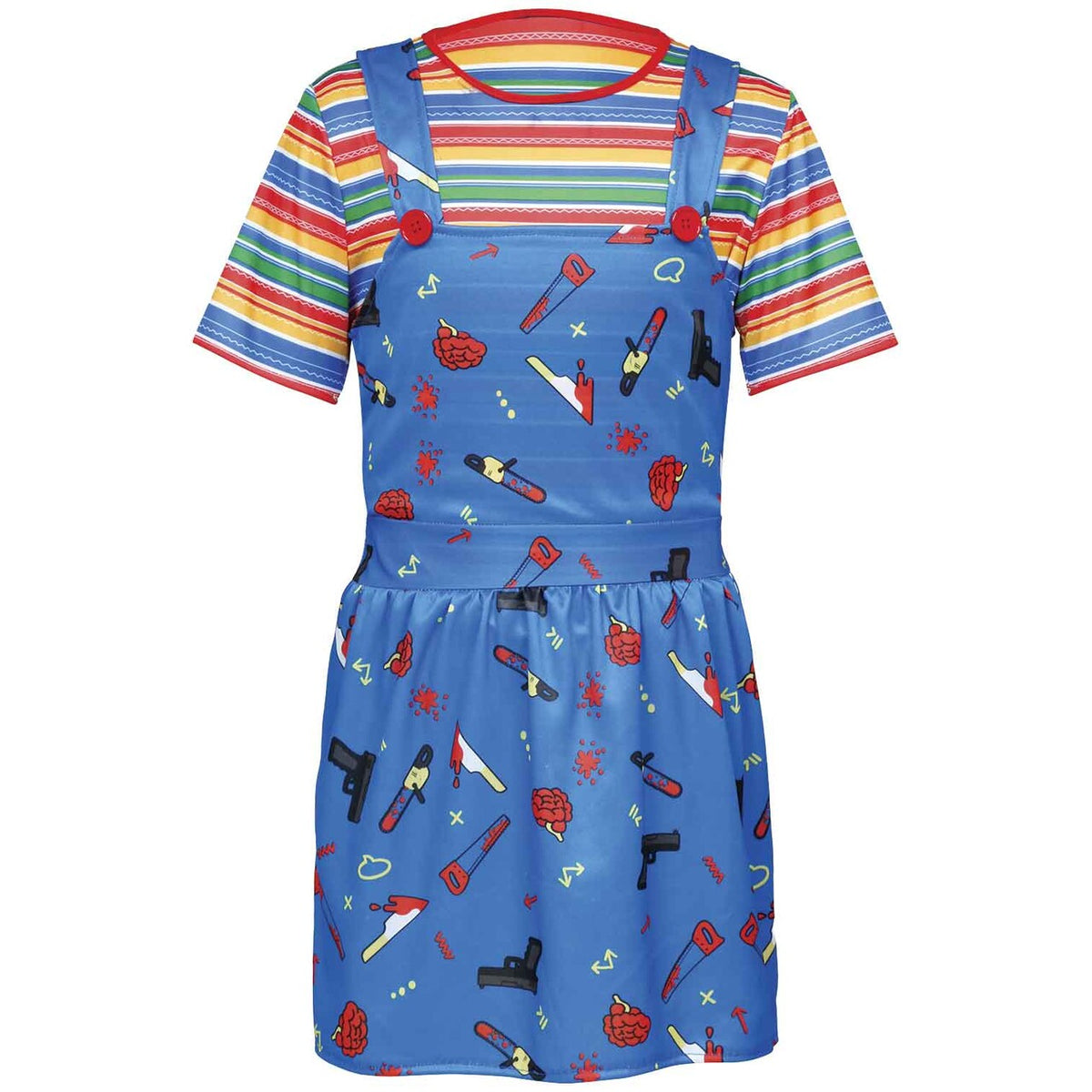 Op deze afbeelding zie je een Kostuums, van het merk Guirca. Chucky Girl Killer Doll Meisje Kostuum