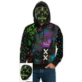 Straatartiest Graffiti Neon Hoodie Man Kostuum