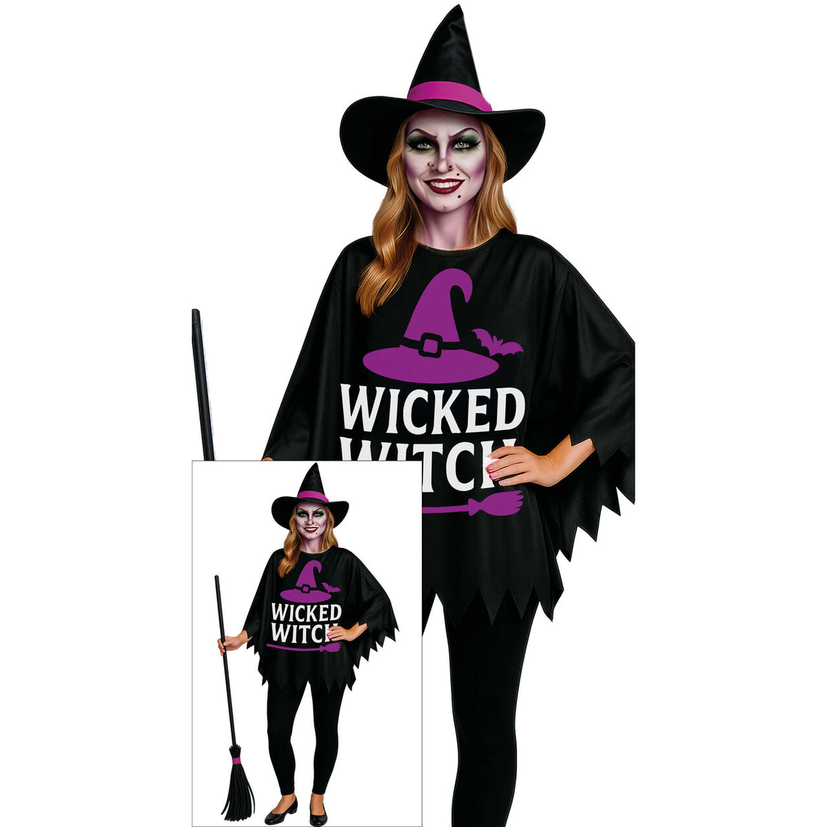 Op deze afbeelding zie je een Kostuums, van het merk Guirca. Wicked Witch Vrouw Kostuum