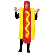 Op deze afbeelding zie je een Kostuums, van het merk Guirca. Broodje Hot Dog Man Kostuum