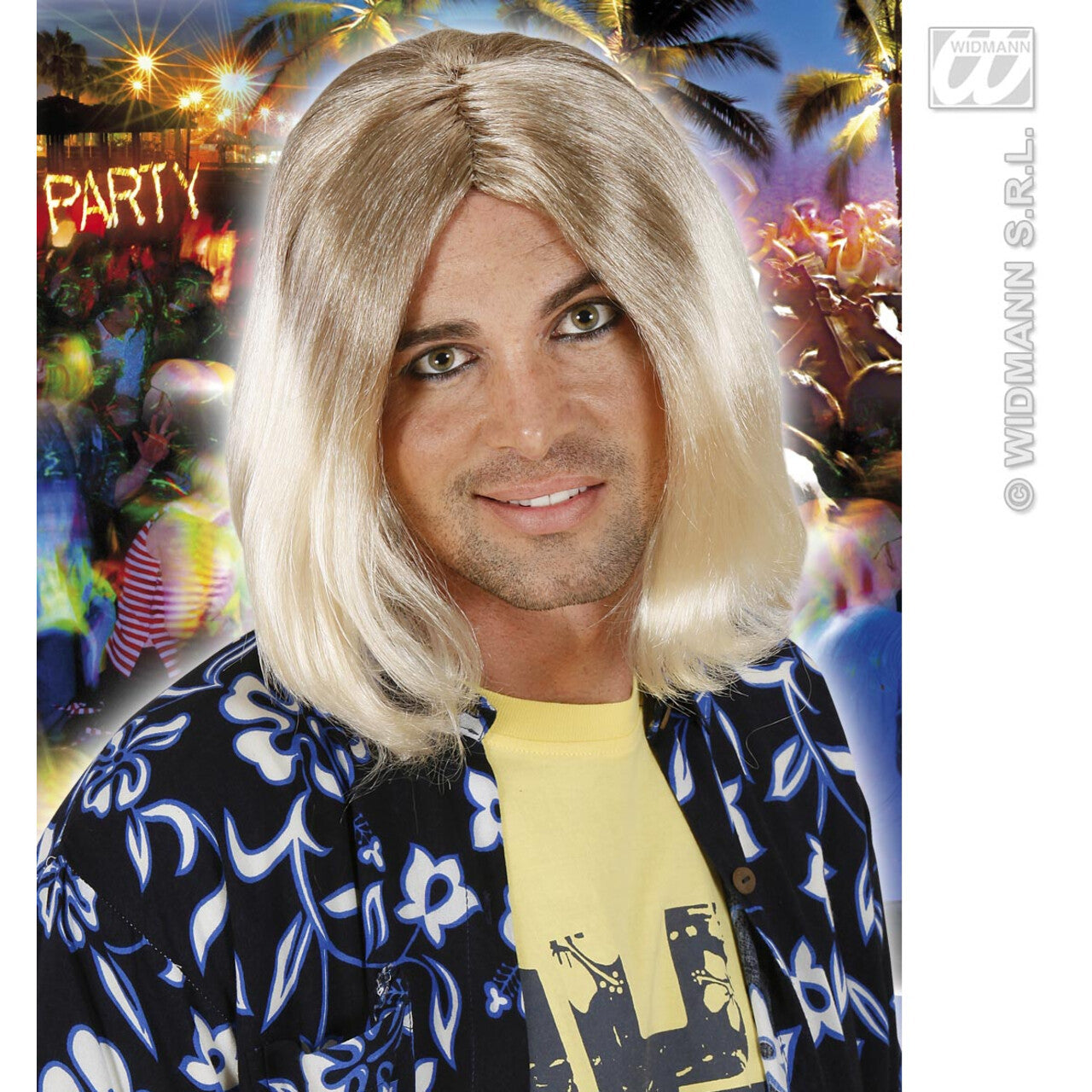 Op deze afbeelding zie je een Accessoires, van het merk Widmann. Pruik Kurt Grunge