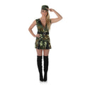 Sexy Camouflage Sergeant Vrouw Kostuum