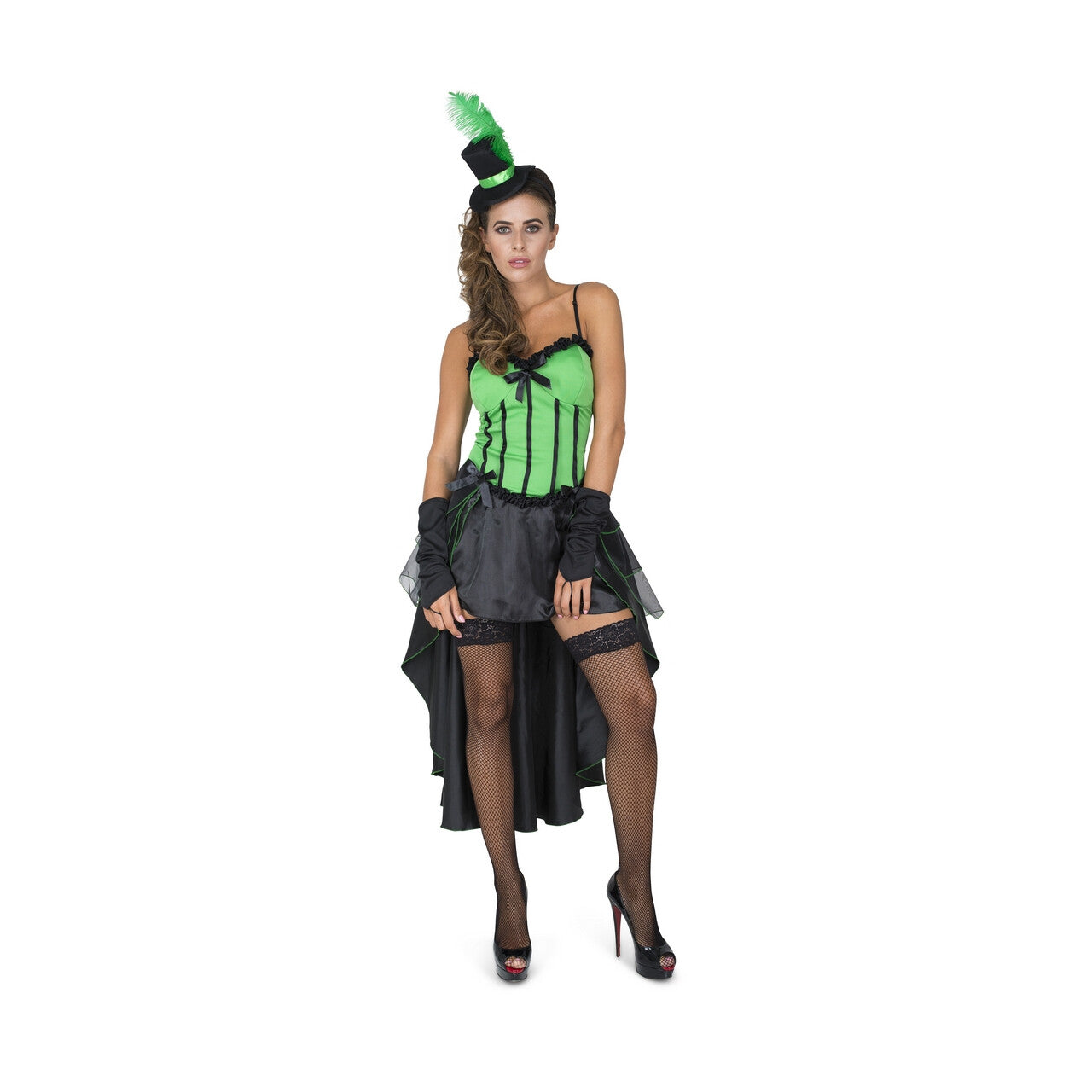 Op deze afbeelding zie je een Kostuums, van het merk Karnival Costumes. Belle Bella Burlesque Nachtclub Vrouw Kostuum