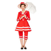 Op deze afbeelding zie je een Kostuums, van het merk Karnival Costumes. Ouderwets Strand Badpak Jaren 20 Vrouw Kostuum