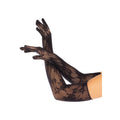 Opera Length Floral Net Gloves