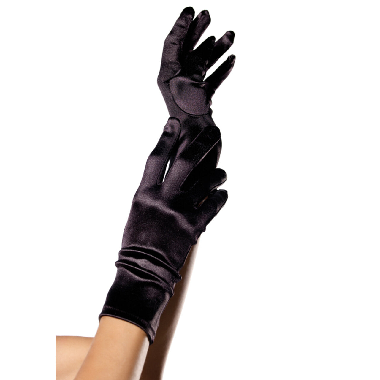 Op deze afbeelding zie je een Accessoires, van het merk Leg Avenue. Satijnen Polshandschoenen